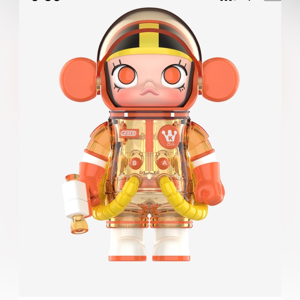 Pop Mart Space Molly 100% series 4 vinyl collectable figure Orange Juice unopen